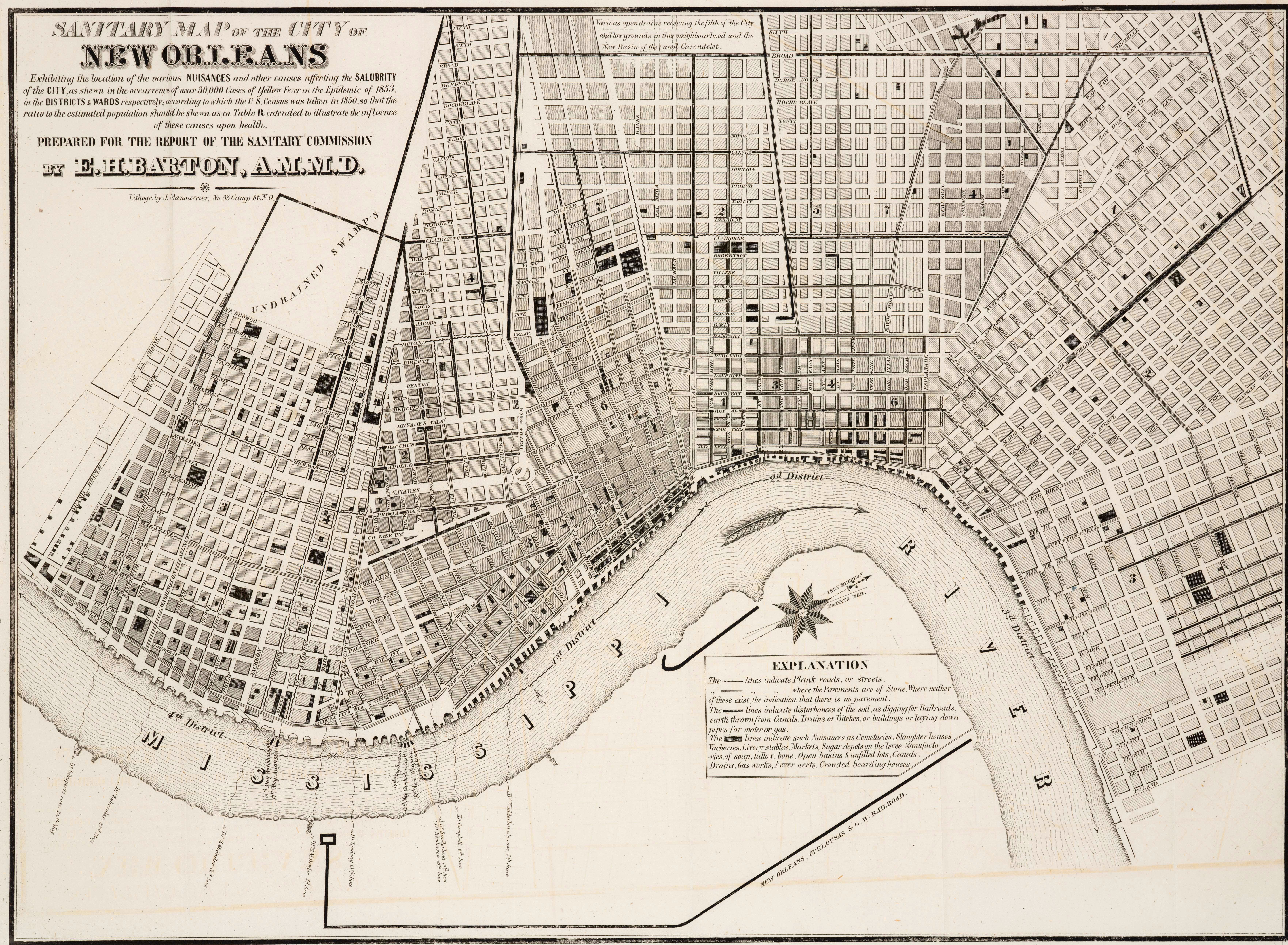 Sanitary Map of the City of New Orleans