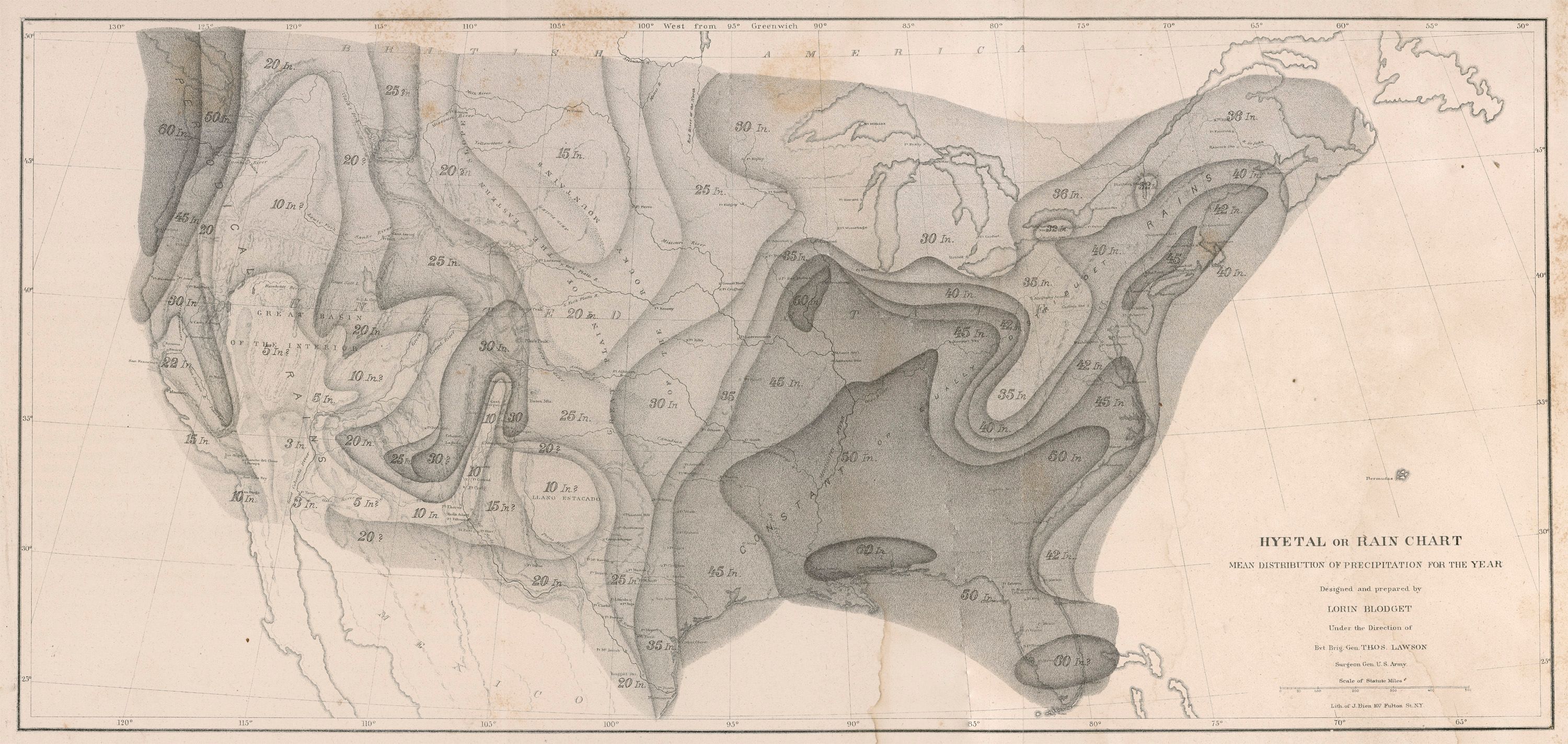 Map of Annual Rainfall