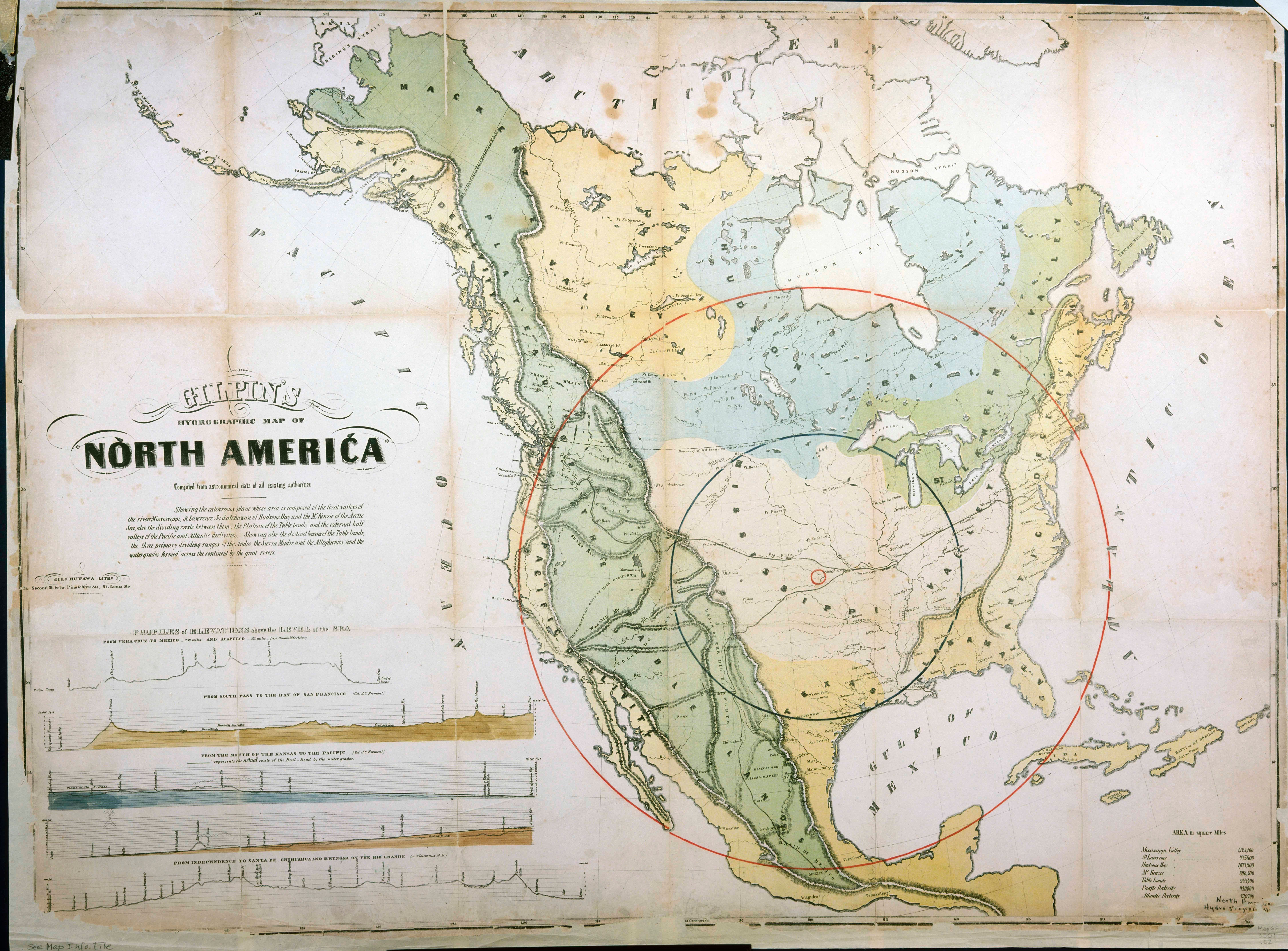 Gilpin’s Hydrographic Map of North America