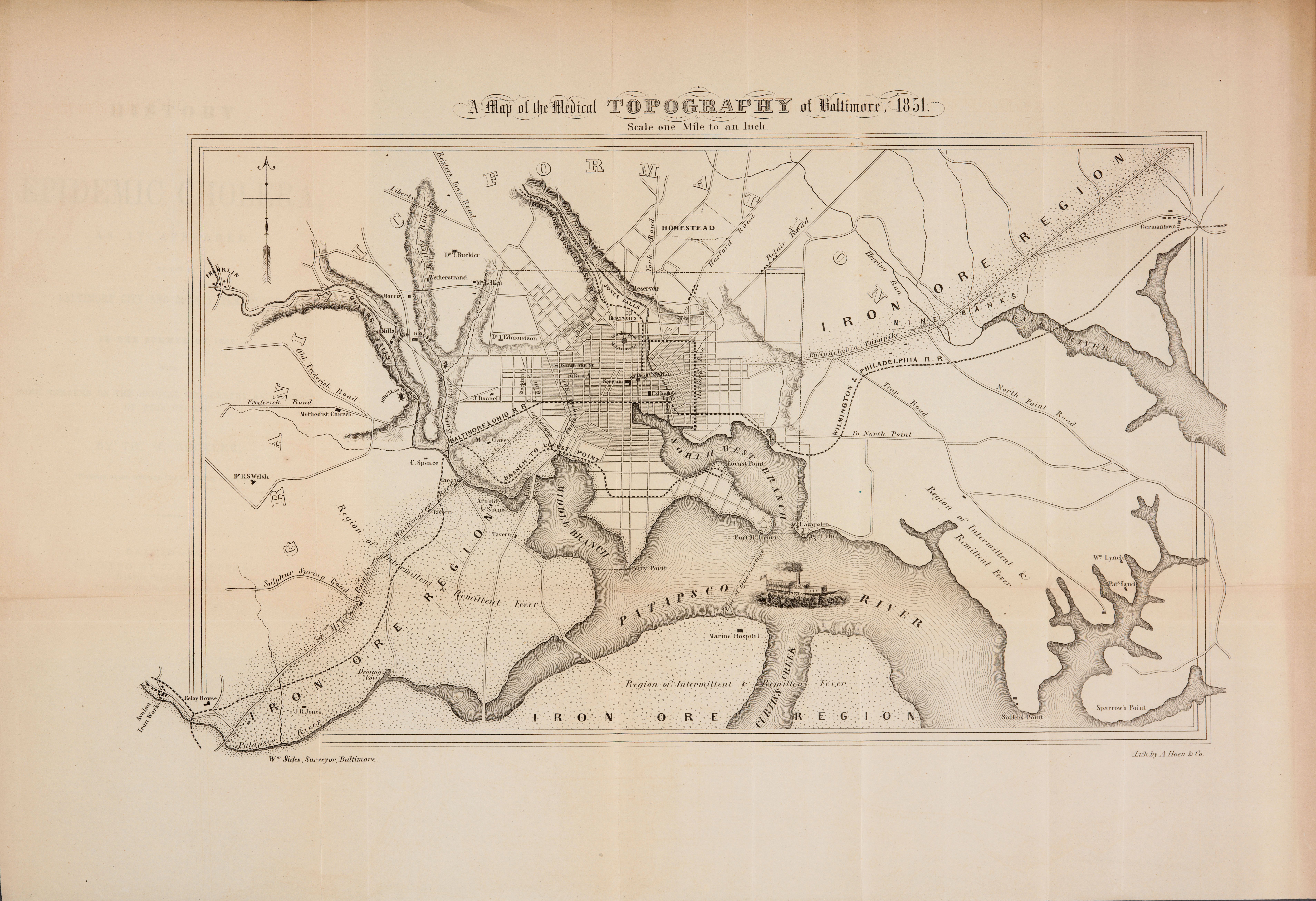 Map of the Medical Topography of Baltimore