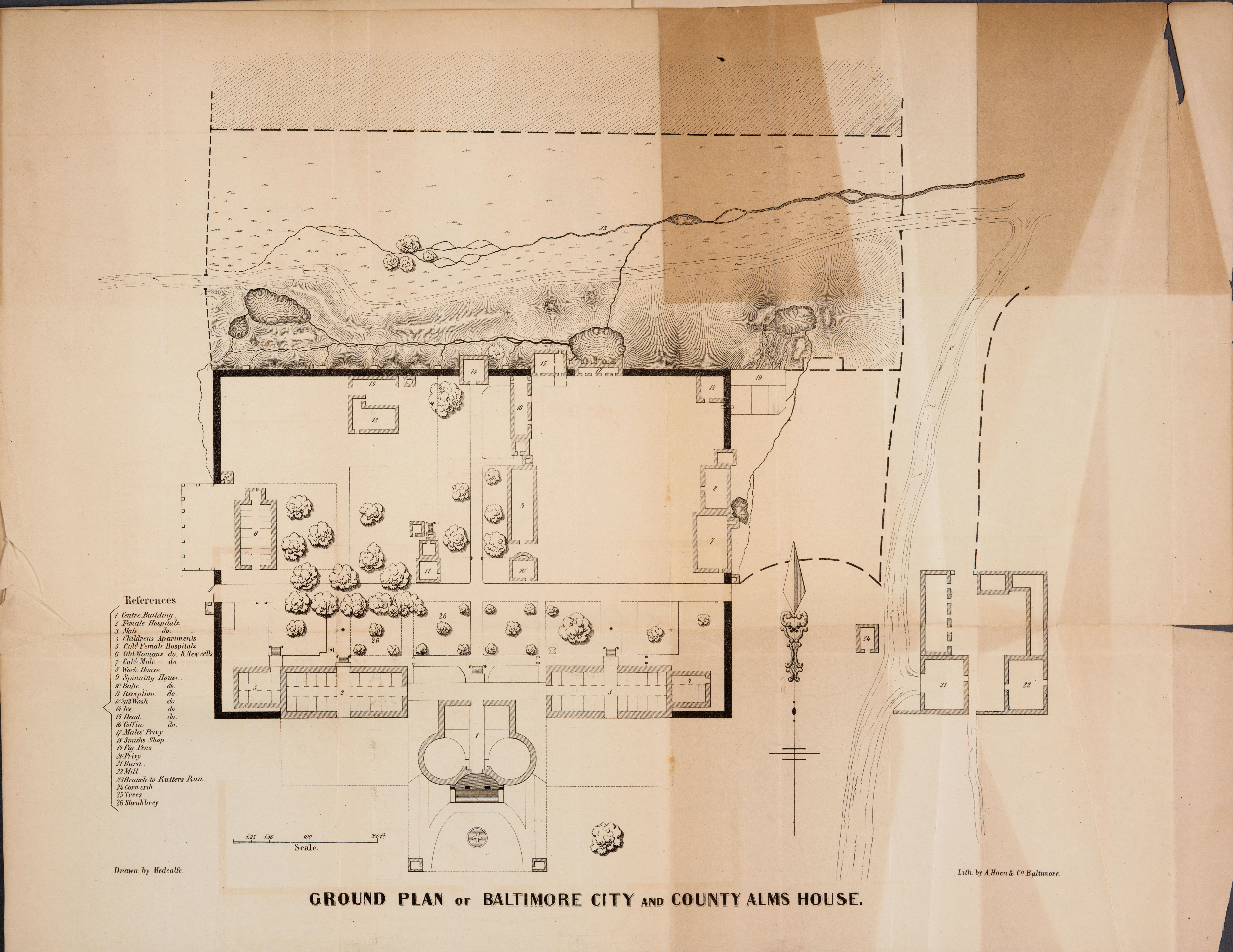 Ground Plan of Baltimore City and County Alms House