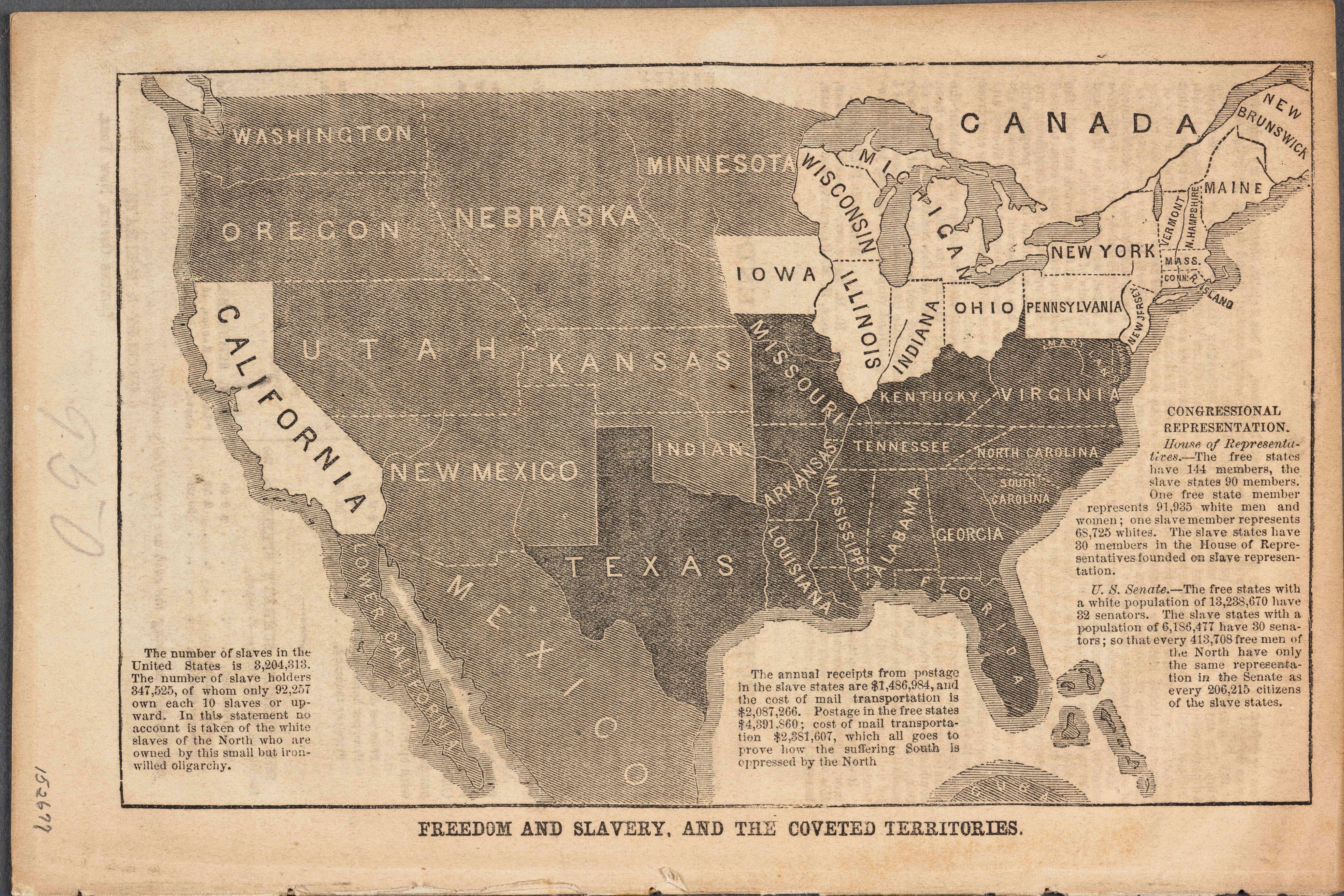 Freedom and Slavery, and the Coveted Territories