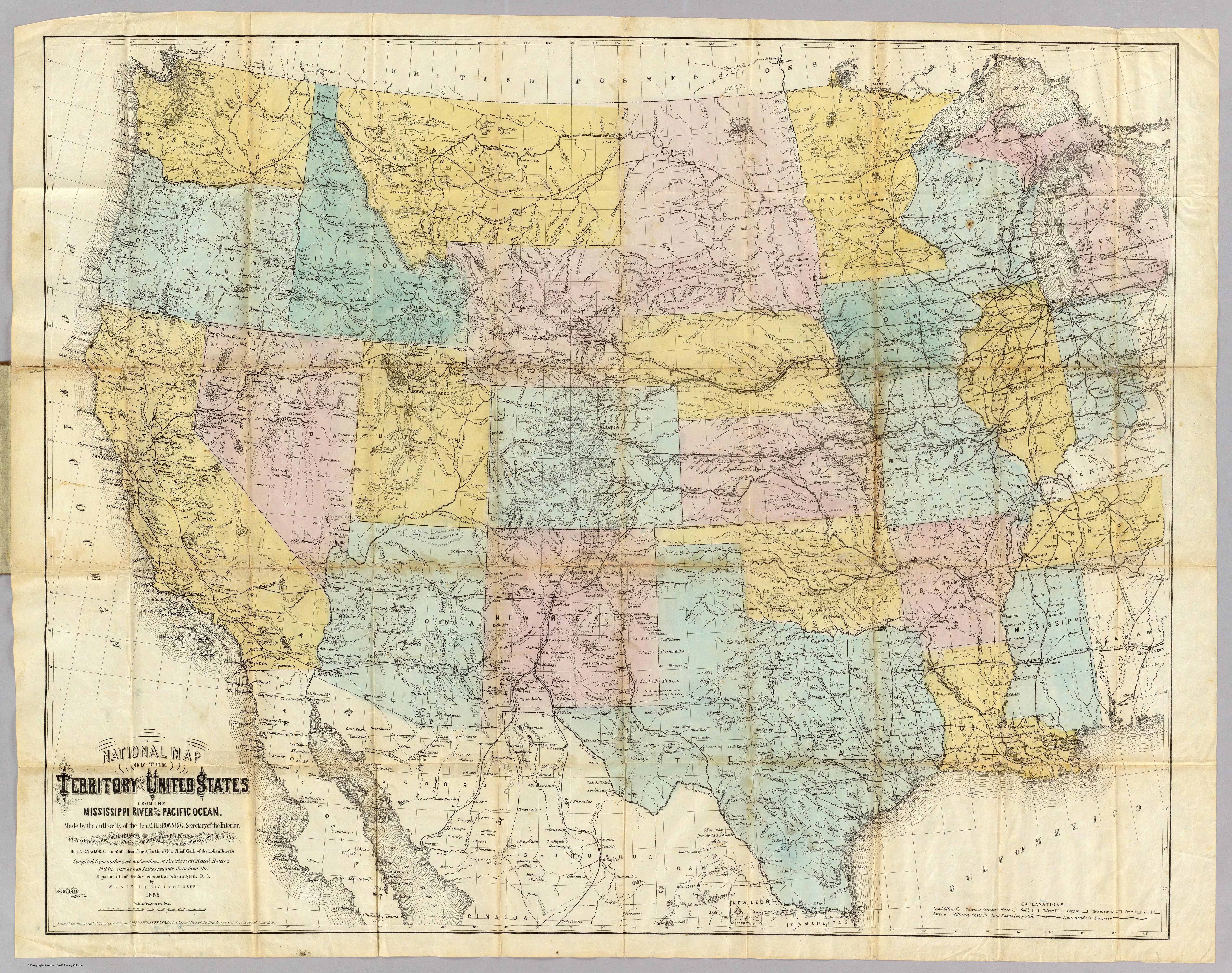 National Map of the Territory of the United States