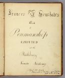 Frances Henshaw, Title Page to her Book of Penmanship