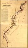 Map of the Discovery of the East Coast of the United States