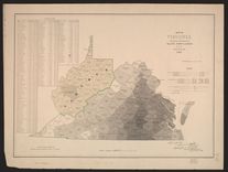 Map of Virginia and its Slave Population (August 1861)