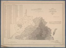 Map of Virginia and its Slave Population (September 1861)